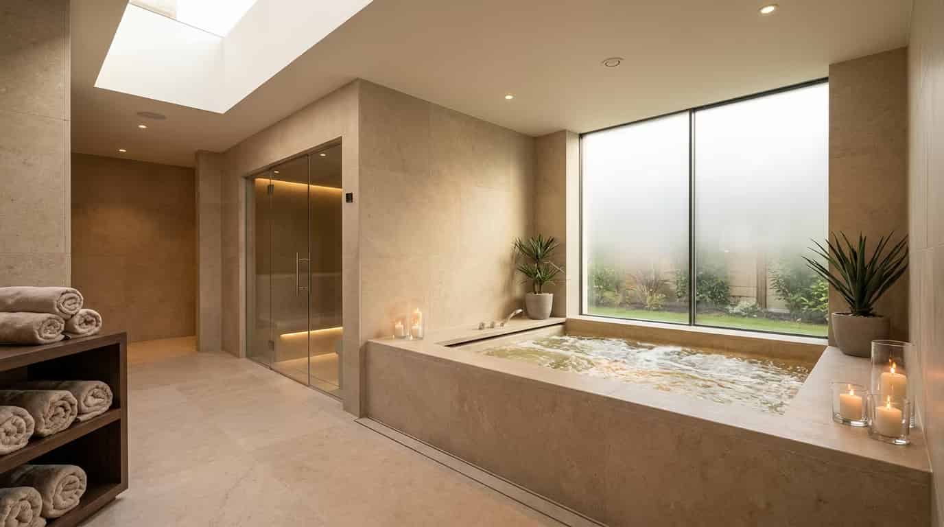 Luxury jacuzzi and steam bath experience at Relaxio Spa