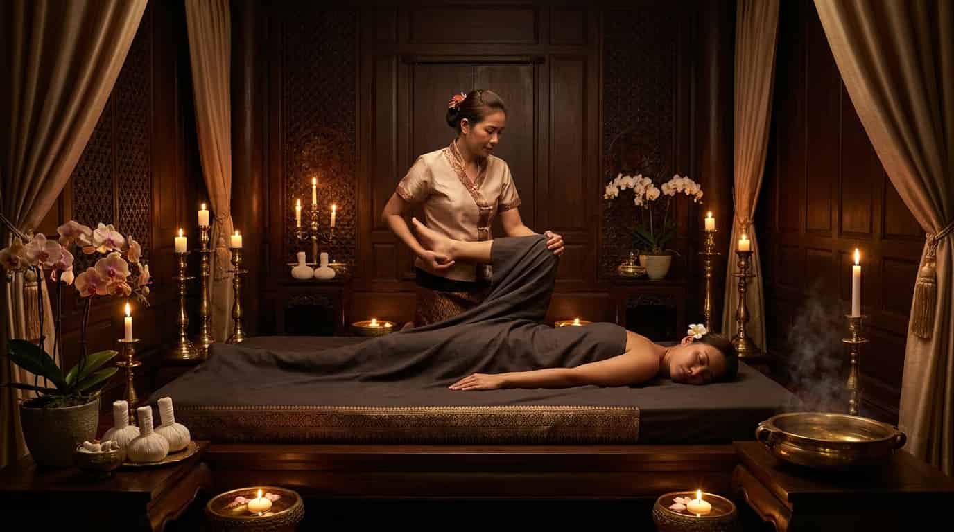 Relaxing Thai massage therapy at Relaxio Spa